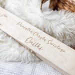 Personalizowane pudełko na świecę Chrzest Święty - gołąb