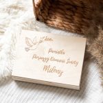 Personalizowana Pamiątka I Komunii Świętej gołąb