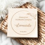 Pamiątka Pierwszej Komunii Świętej ze wstążkami na banknoty