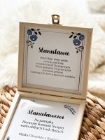 Pamiątka Pierwszej Komunii Świętej Prezent pudełko pierścionki - obrazek 3