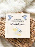 Pamiątka Pierwszej Komunii Świętej Prezent pudełko pierścionki