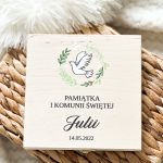 Pamiątka Pierwszej Komunii Świętej Prezent z imieniem personalizowane