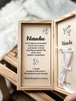 Prezent na Pierwszą Komunię Świętą pamiątka pudełko z pieniądze - obrazek 4