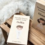 Prezent na Pierwszą Komunię Świętą pamiątka pudełko z pieniądze