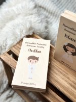 Prezent na Pierwszą Komunię Świętą pamiątka pudełko z pieniądze